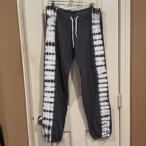 Monrow Tie-Dye Gray Sweat Pants. Sz CS